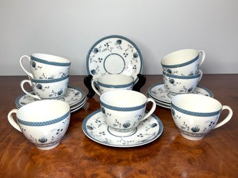 A Collection Eight Royal Doulton Cambridge Demi-Tasse Sets