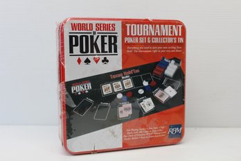 World Series Of Poker Tournament Poker Set Sealed In Tin Collector's Box