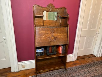 Antique Victorian Oak Larkin Secretary Desk