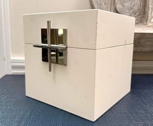 White Box With Sculptural Closure