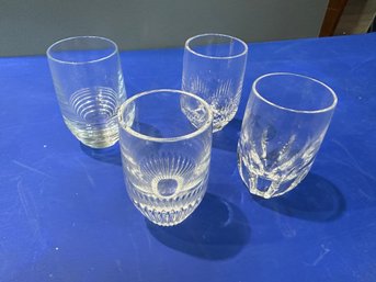 Mixology Shot Glasses - Four Different Patterns  W/ Box