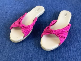 IMNYC Isaac Mizrahi Pink Sandals Size 7 #2