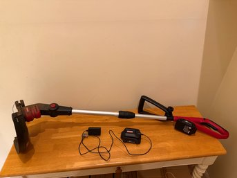 Craftsman 18 Volt Cordless String Trimmer With Charger And 2 Batteries