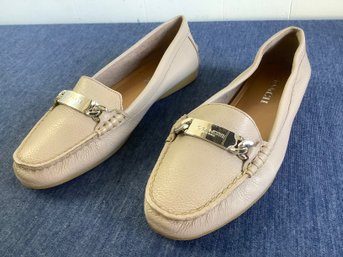 Coach Beige/Olive Moccasins Size  7b #4