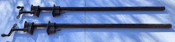Two 34" Pipe Clamps