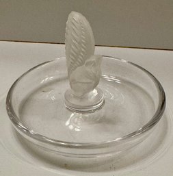Vintage Lalique Crystal Ring Holder
