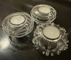Set Of Three Juliska Tea Light Candle Holders