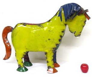 Colorful Scrapyard Art Horse Sculpture For Inside Or Out
