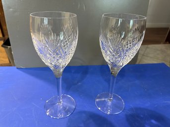 Hospitality Set Of 2 Wine Glasses  W/ Box