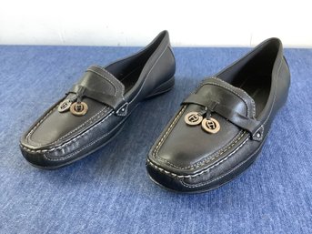 Etienne Aigner Black Moccasins Size 7m #7