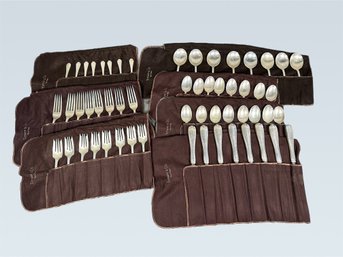 Vintage Tiffany & Co Sterling Silver 'Flemish' Pattern Flatware Service For 8, Monogram B