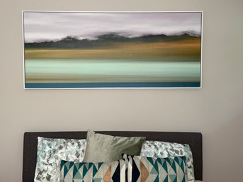 David Diskin 'Letter Home' Sag Harbor Beach Framed Giclee Art