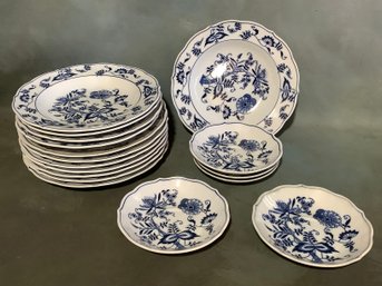 Blue Danube Blue & White China Set