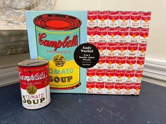 Andy Warhol Can With New Matching Puzzle