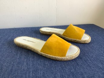 Karl Lagerfeld Yellow Sandals Size 7m #9