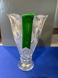 12th Anniversary Vase Made In Ireland  W/ Box
