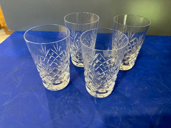 Set Of 4 Coralee Hi Ball Tumblers W/ Box  10 Oz.