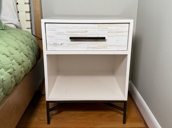 West Elm Wood Tiled Nightstand, 2 Of 2