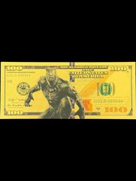 Black Panther Gold Foiled Bill