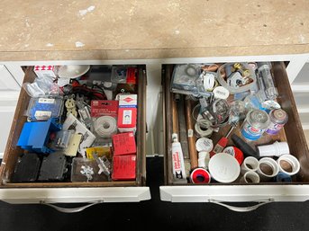 2 Drawers Full Of Work Bench Contents