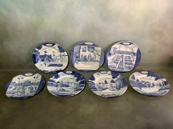 Early Delfts Blue & White Months Plates