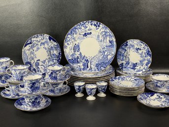 A Spectacular Assortment Of Vintage Royal Crown Derby Fine Bone China Made In England, Mikado Pattern