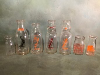 Vintage Milk Bottle Lot #1