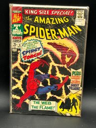 Silver Age 1967 AMAZING SPIDERMAN ANNUAL #4- Human Torch And Mysterio