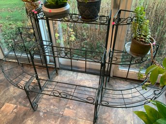 Wrought Iron Plant Stands (Three Parts)
