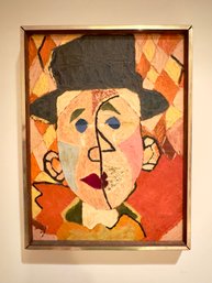 'Joyous Life' 1964 Signed Acrylic Painting