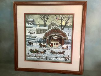 Pencil Signed Print Of 'thunder Island Falls' By Charles Wysocki