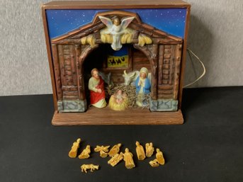 Royal Musical Illuminated Nativity Scene