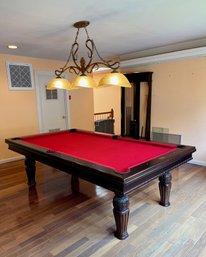 Beach Manufacturing Pool Table, Light Fixture & Accessories Please Read Description