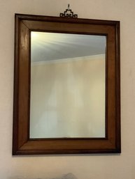 Gorgeous Antique Mirror With Bronze Hanger