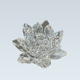 Swarovski Crystal Lotus Flower Candle Holder