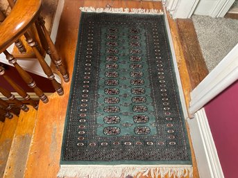 Beautiful Vintage Hand Knotted Bukhara Rug