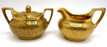 Set Antique RS Germany Reingold Schleglmilch Sugar Bowl & Creamer