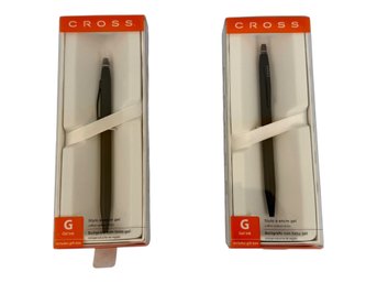 Two Satin Black Cross Pens