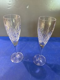 Set Of 2 Seahorse Flutes W/ Box