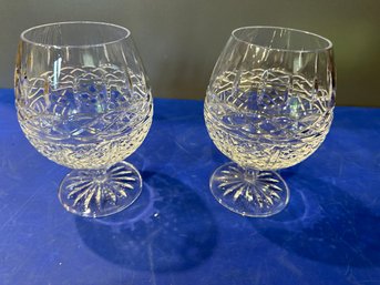 Set Of 2 Book Of Kells Brandy Snifters W/ Box