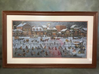 Pencil Signed Print Of 'Bostonian & Beans' By Charles Wysocki