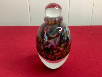 Signed Multicolored Perfume Bottle