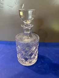 Cross Cut Tartan Decanter W/ Box