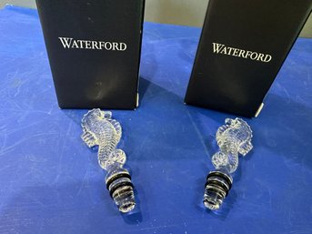 Set Of 2 Seahorse Bottle Stoppers W/2 Boxes