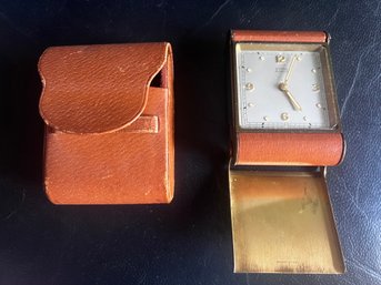 Vintage Cyma Swiss Travel Alarm Clock