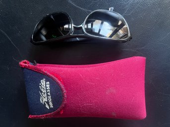 Hobie Black Acrylic Sunglasses With Neoprene Case