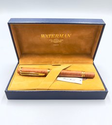Waterman Le Man Specialty Briar Wood Fountain Pen 18K Medium Nib