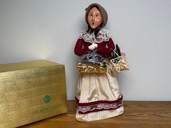 2001 Byers' Choice 'Victorian Shopper' Caroler, Limited Edition, Purchased At Lux Bond & Green