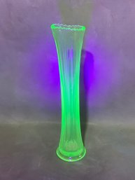 Vintage Uranium Glass Vase