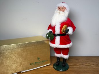 2003 Byers' Choice Santa Caroler Figure With Mug & Cookie,  Purchased At Lux Bond & Green
